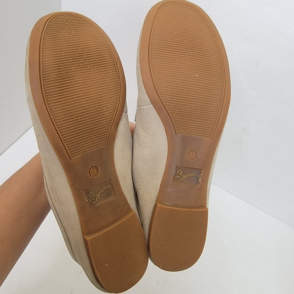 Seychelles Tan Suede Slip On Sandals Size 8.5 - Picture 8 of 12